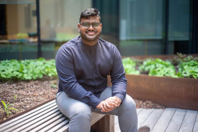 Bavan Pushpalingam, whose food justice research began with family gardening in Scarborough.