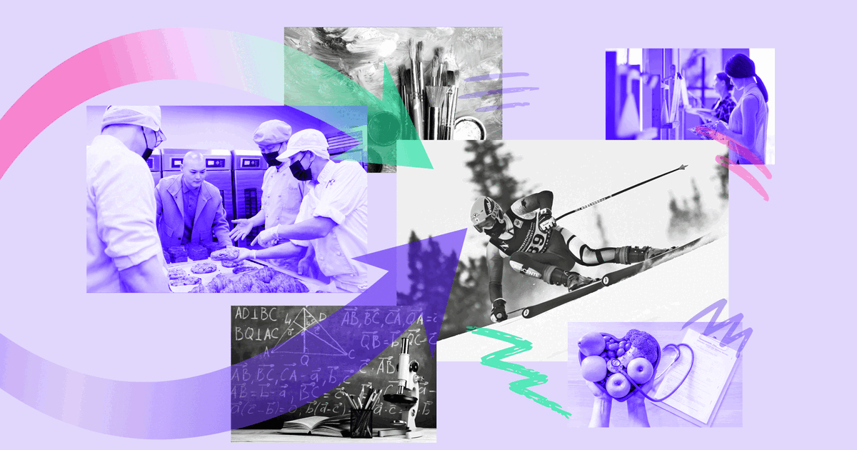 A collage of alumni stories about careers that came full circle.