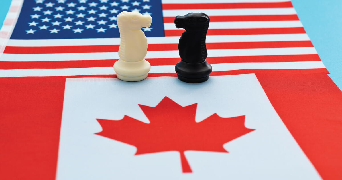 A visual meditation on Canadian and US economic interdependence.
